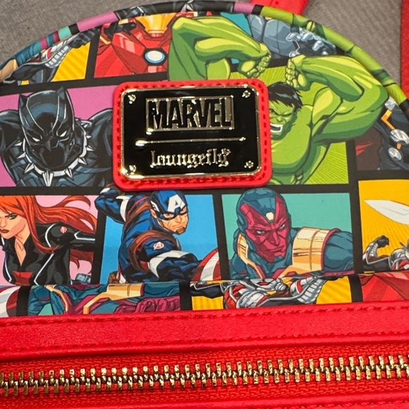 Loungefly Marvel Comic Heroes Colorful Mini Backpack Brand New with Tags main image 7